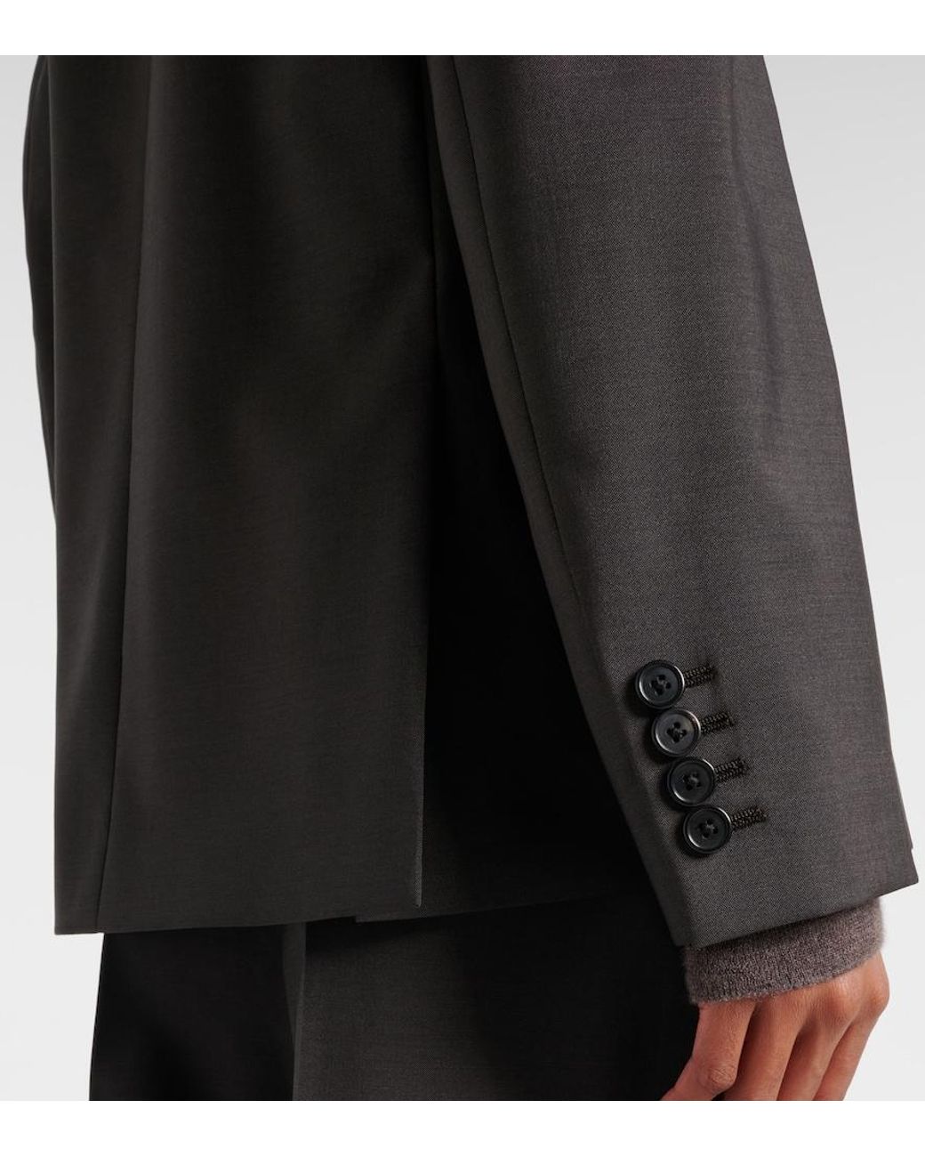 The Row Black Faelan Wool And Mohair Jacket