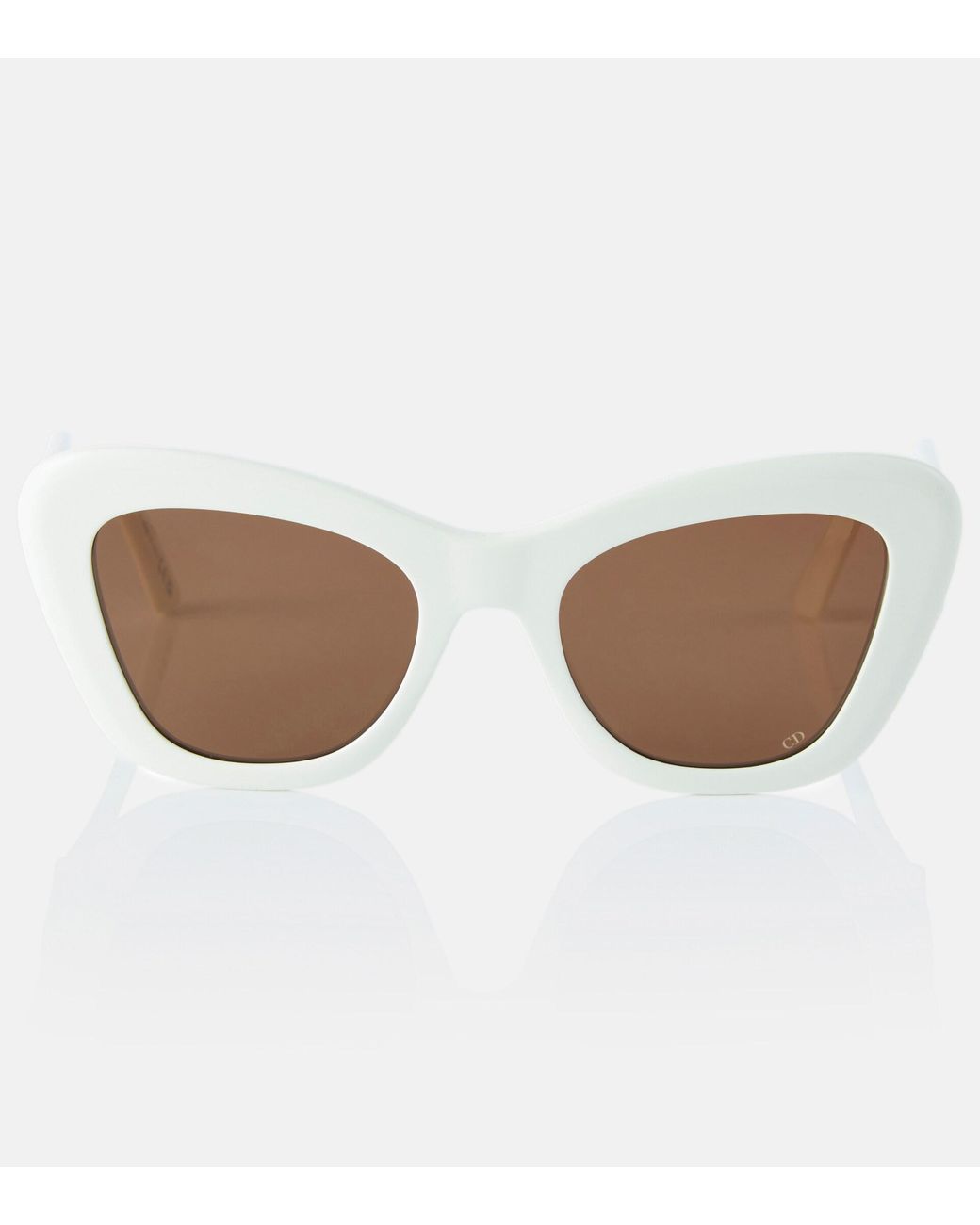 Dior Diorbobby B1u Cateye Sunglasses in White Lyst