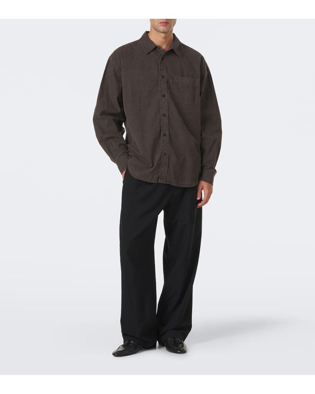 The Row Brown Sadel Denim Shirt for men