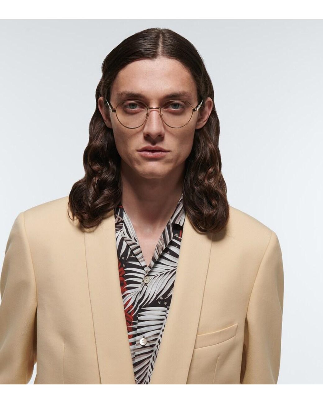 Gucci Multicolor Oval Glasses for men