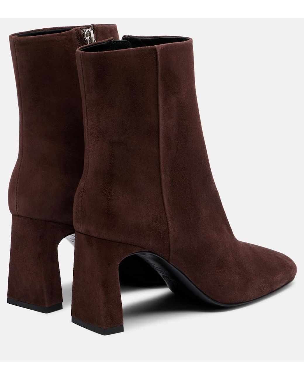 Souliers Martinez Brown Karol 80 Suede Ankle Boots
