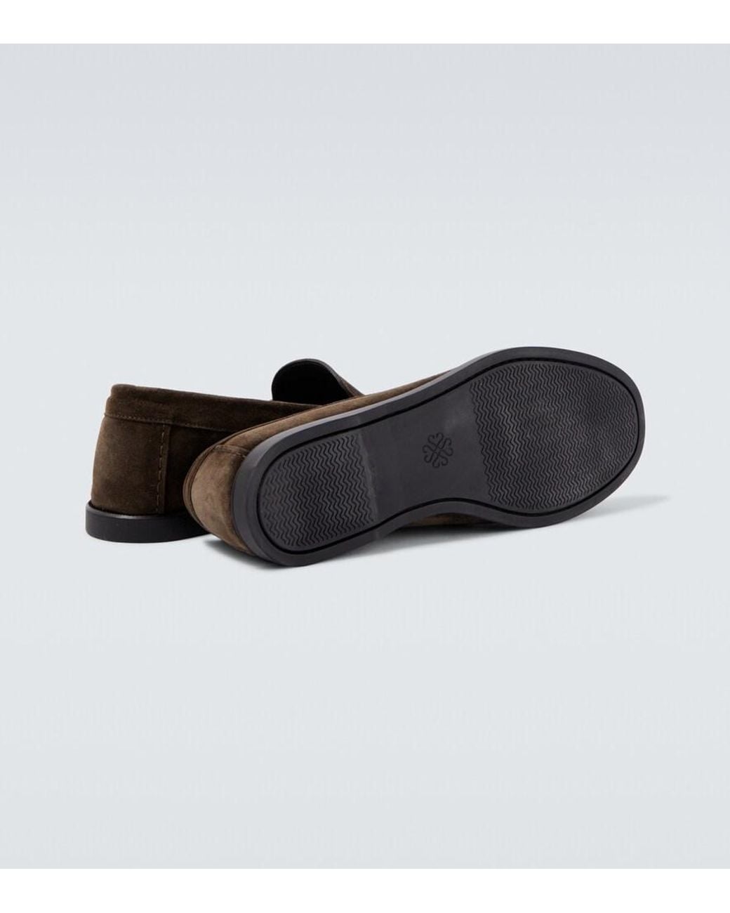 Saman Amel Loafers City Aus Veloursleder in Black für Herren