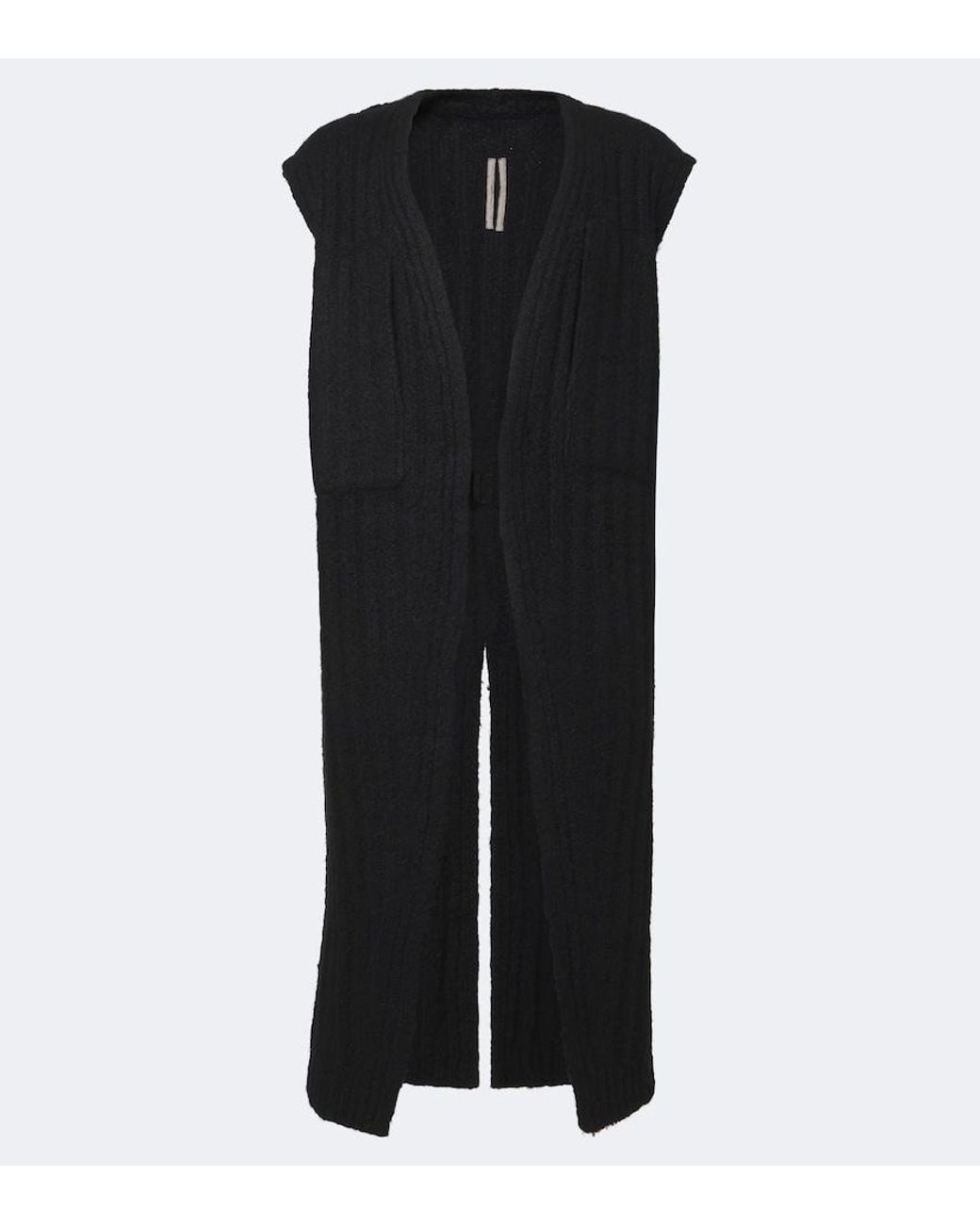 Rick Owens Black Lab Cashmere And Silk Sweater Vest for men