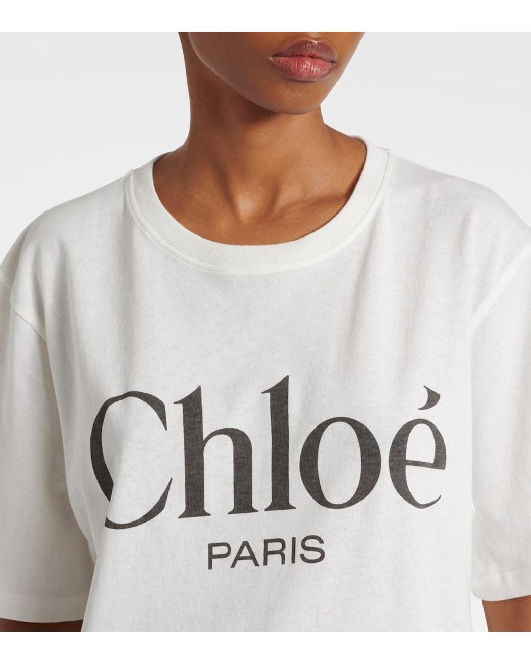 Chloé White Chic Mini T-Shirt For Spring/Summer 2025
