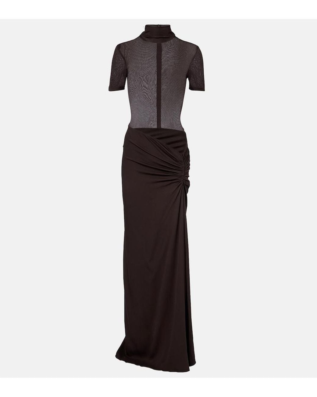 Christopher Esber Black Jersey Maxi Dress