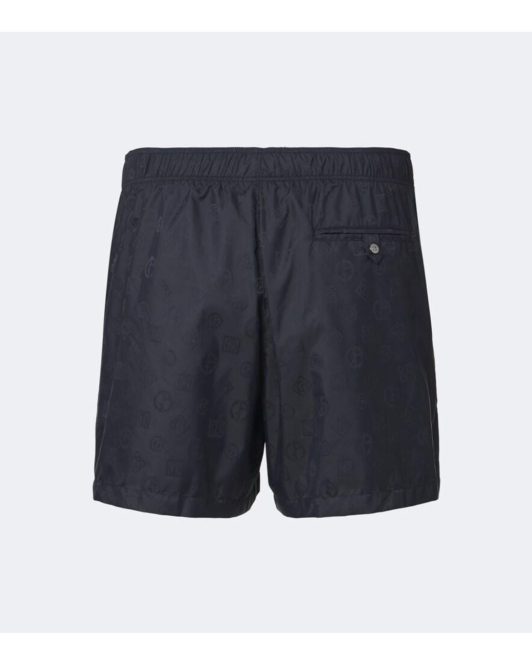 Giorgio Armani Blue Logo Swim Trunks for men