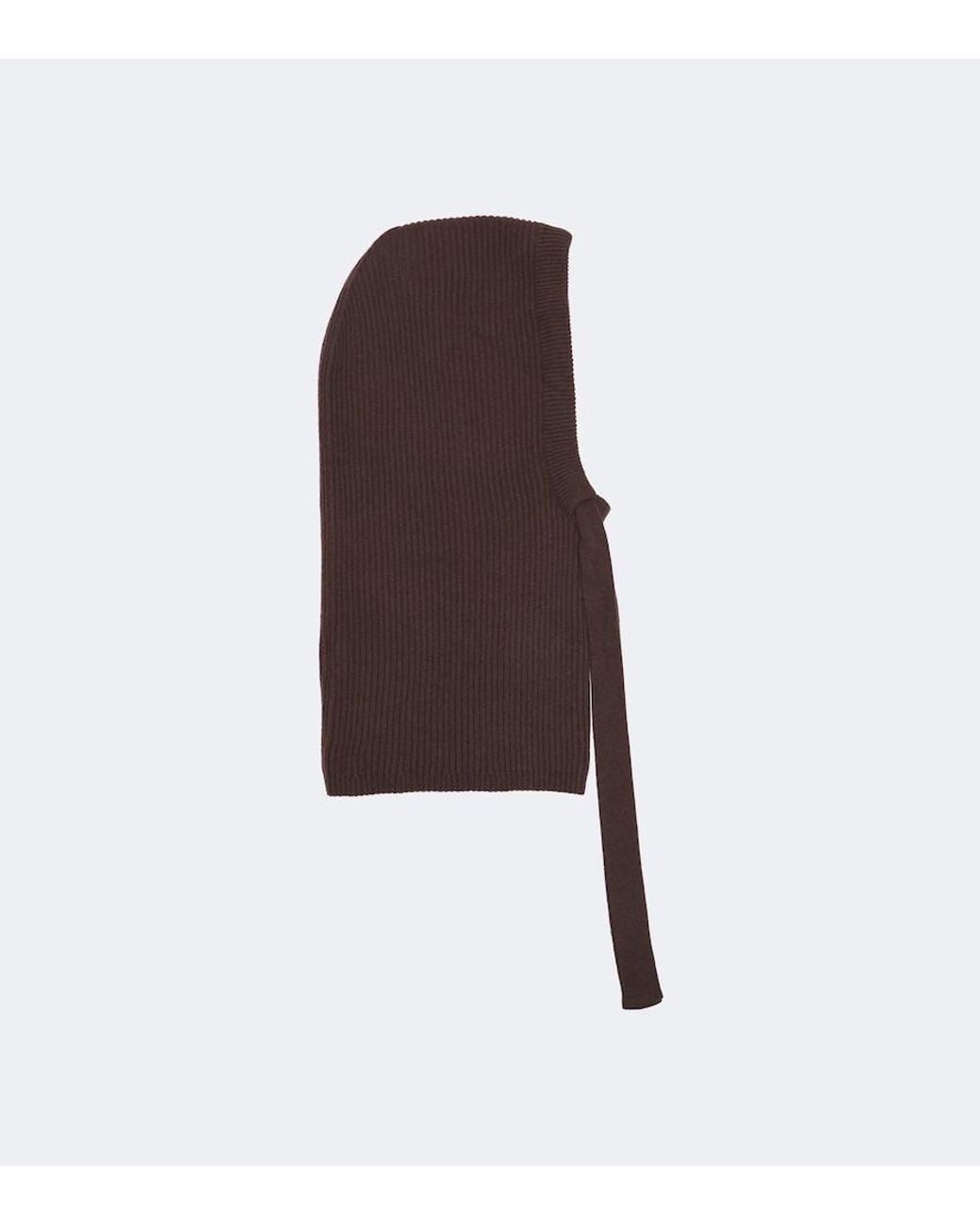 Brunello Cucinelli Brown Cashmere Balaclava