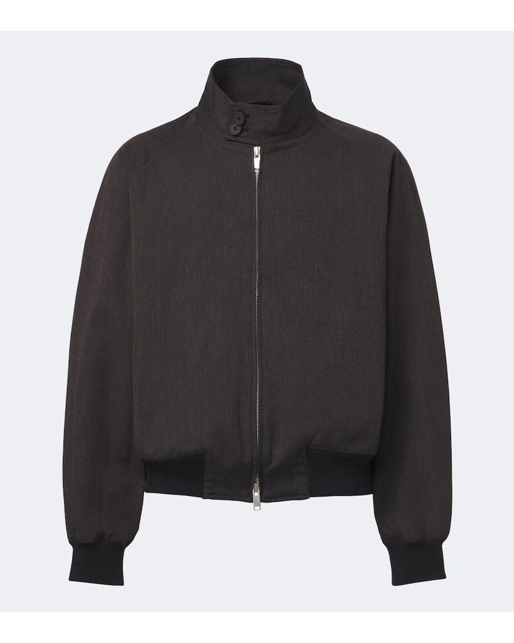 Studio Nicholson Black Over Cotton And Wool Bomber Jacket for men