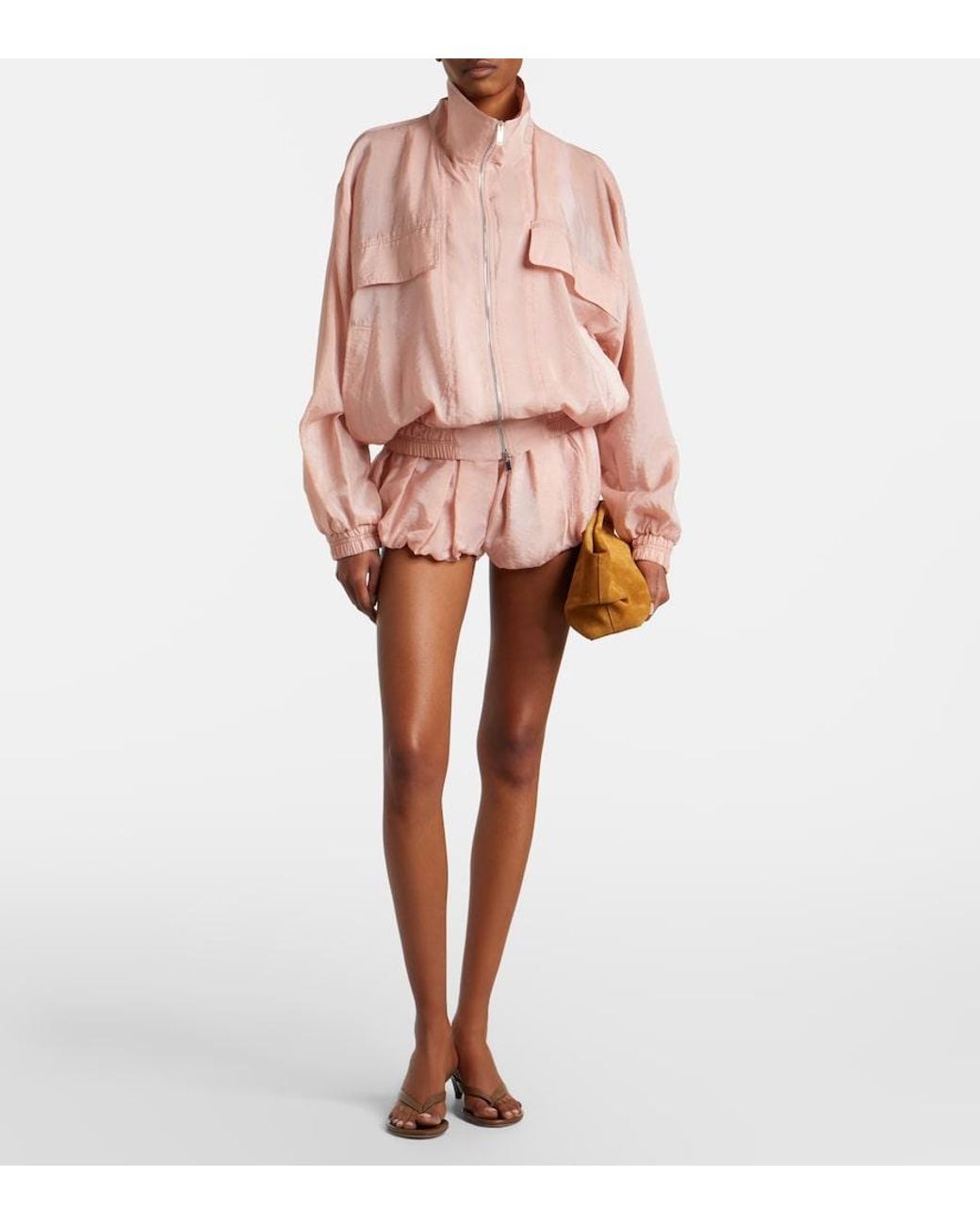Frankie Shop Pink Drea Bomber Jacket