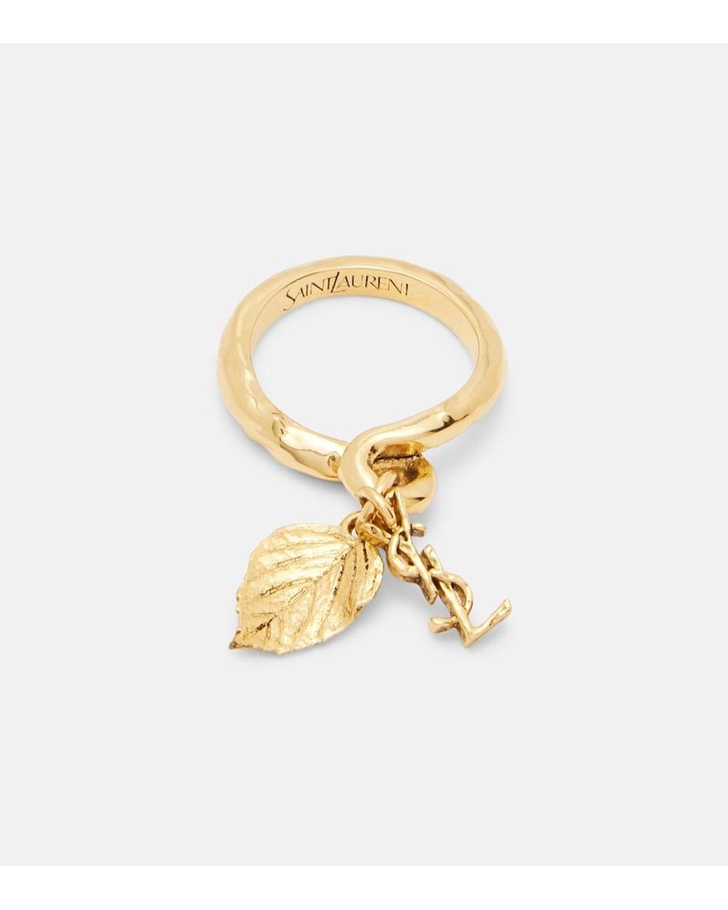 Saint Laurent Metallic Cassandre Ring