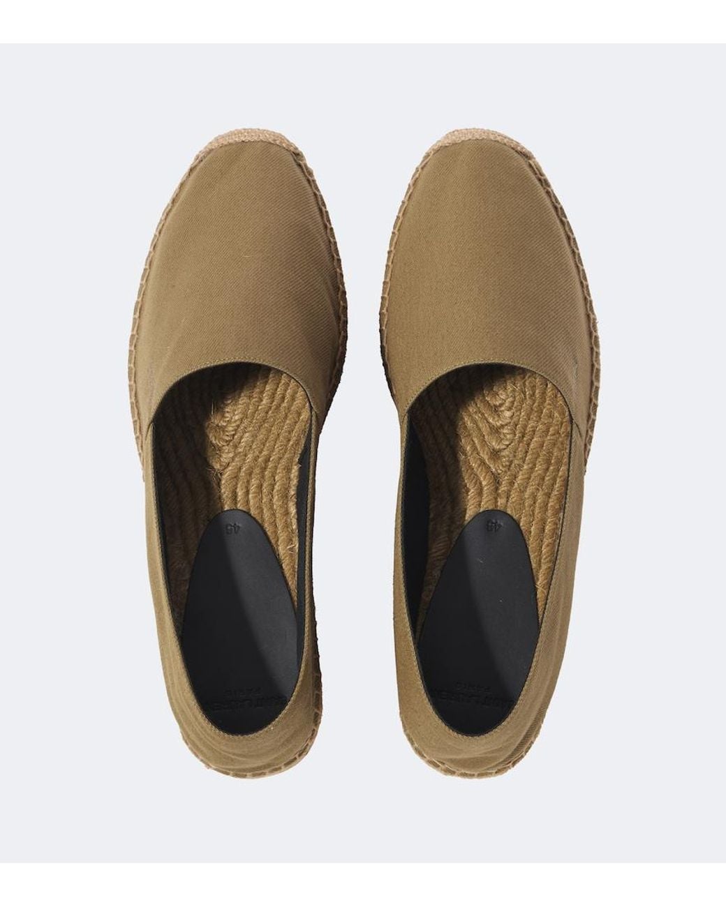 Saint Laurent Green Cassandre Gabardine Espadrilles for men