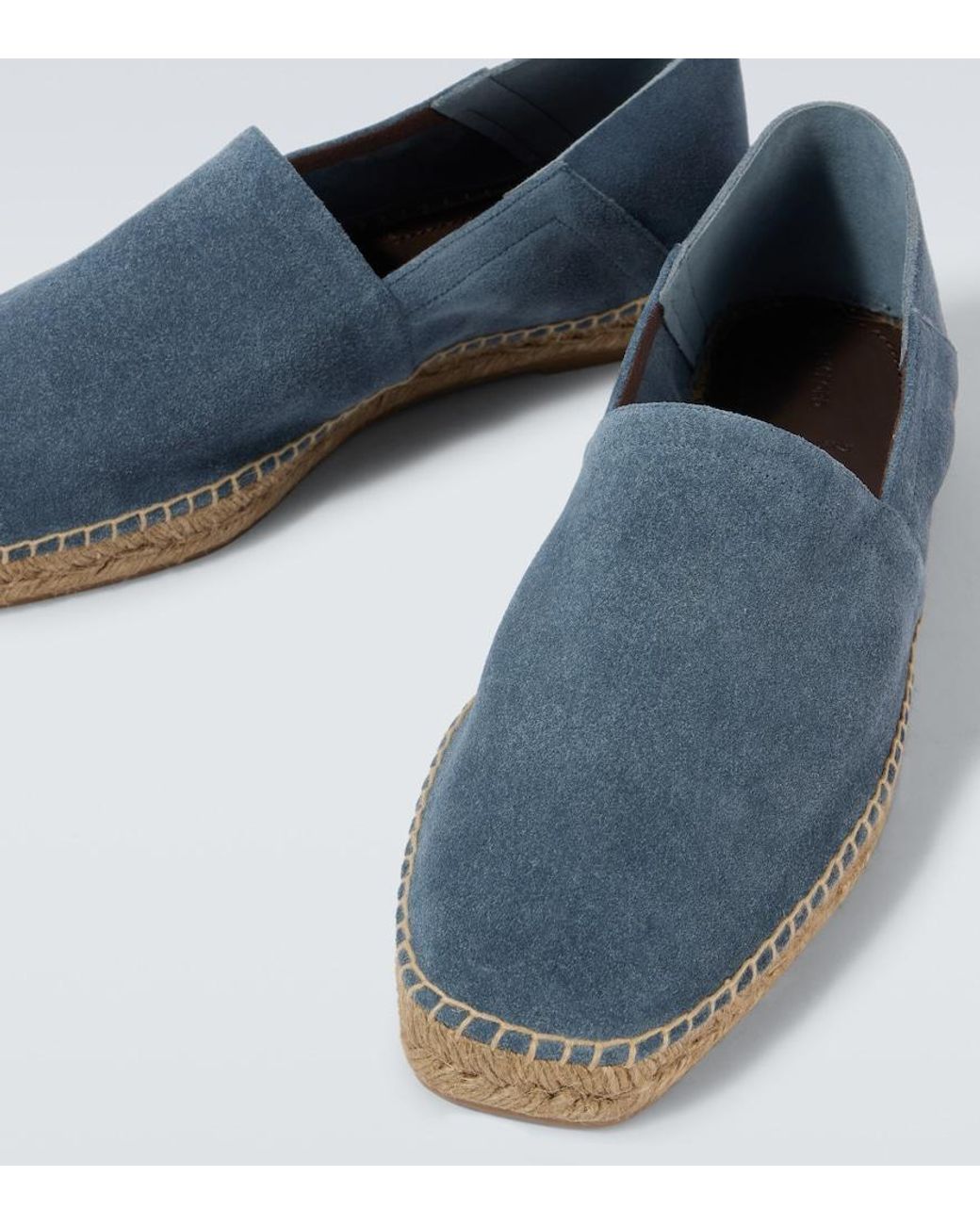Tom Ford Blue Barnes Suede Espadrilles for men