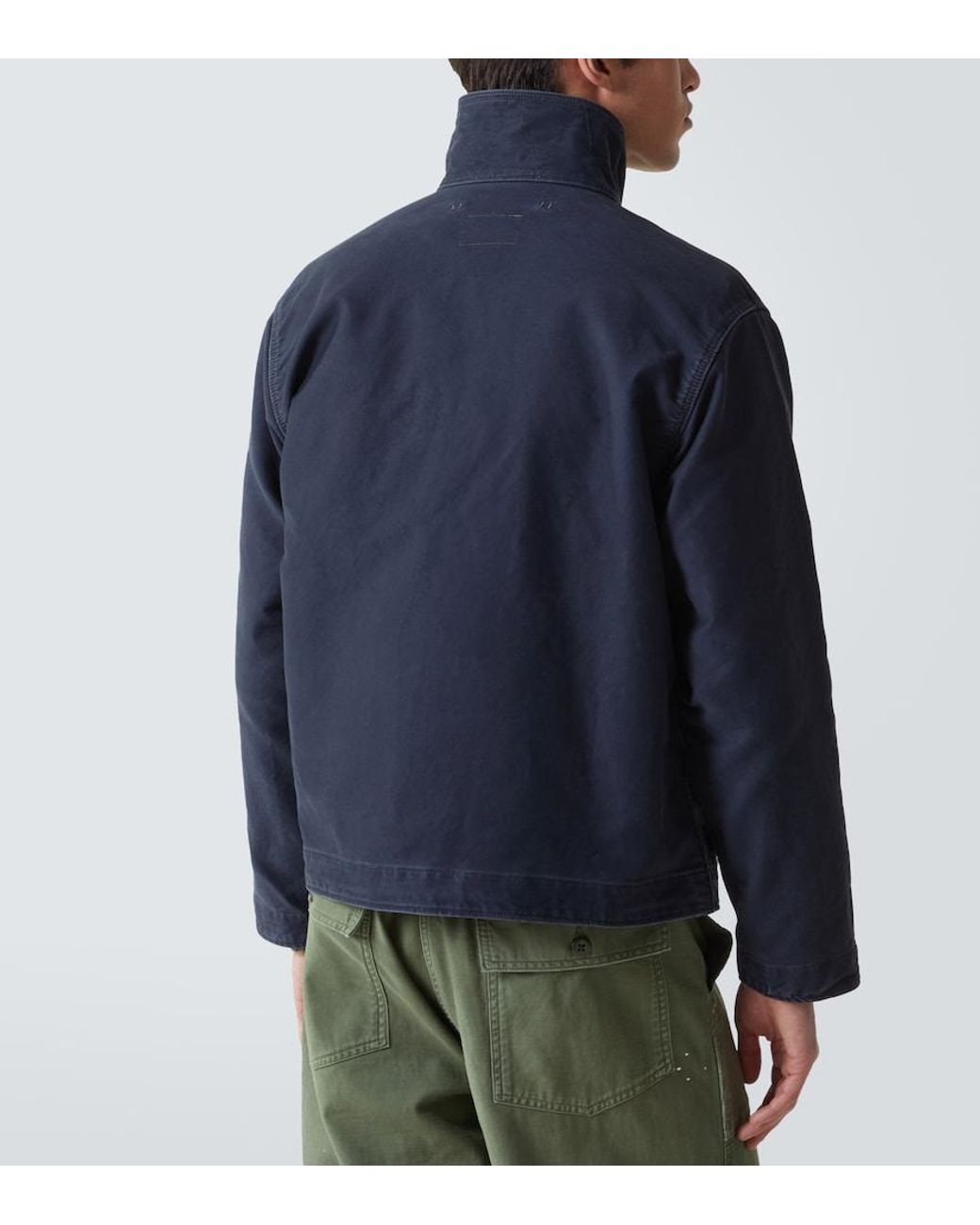 RRL Blue Jungle Cloth Deck Jacket for men