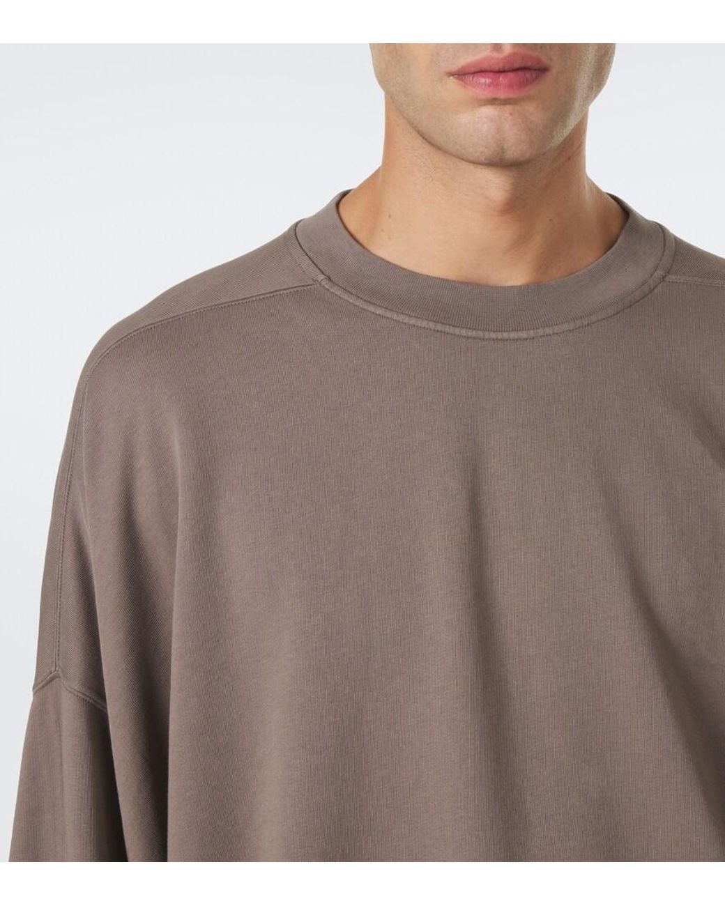Rick Owens Brown Drkshdw Hun Cotton Sweatshirt for men
