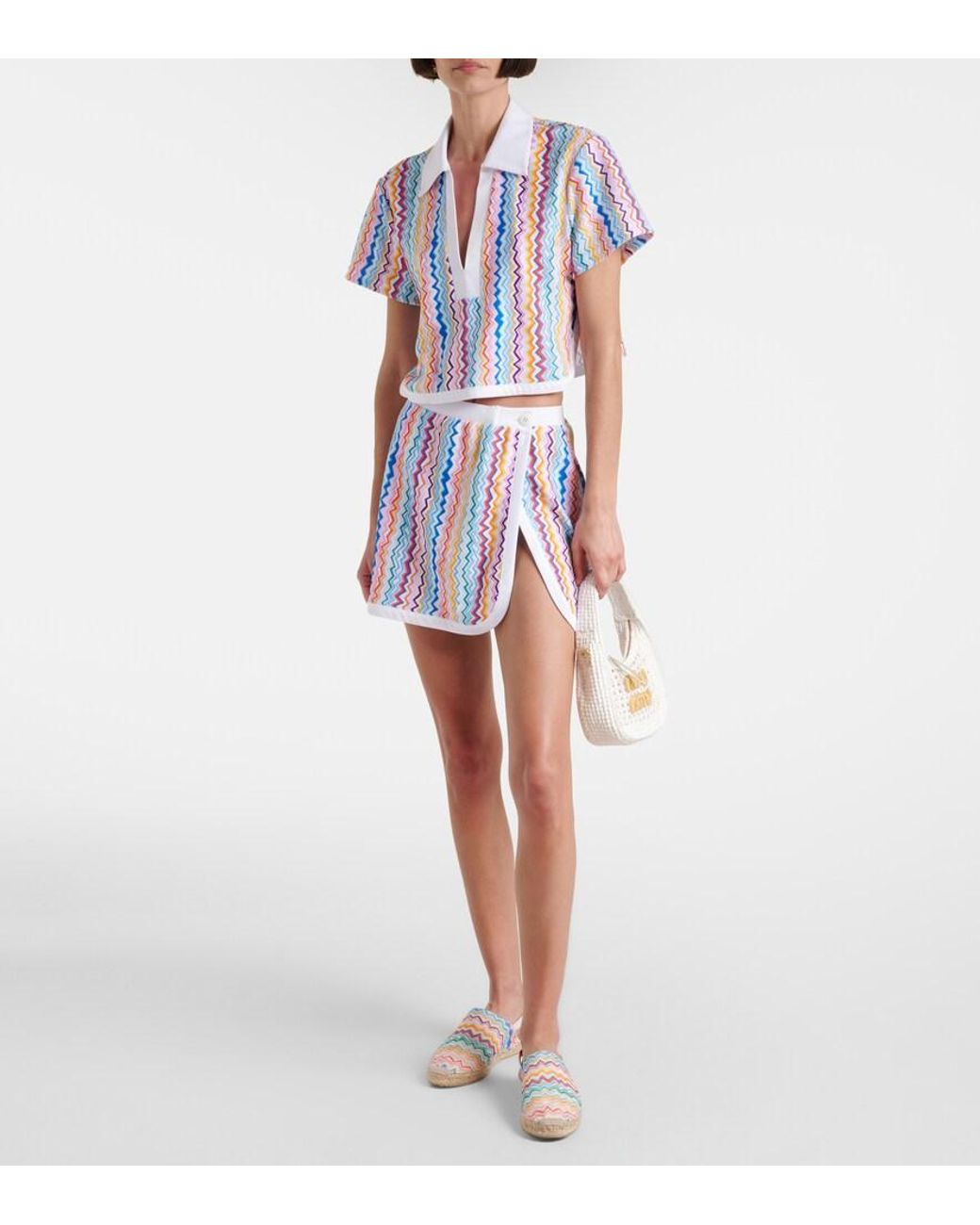 Missoni White Zigzag Espadrilles