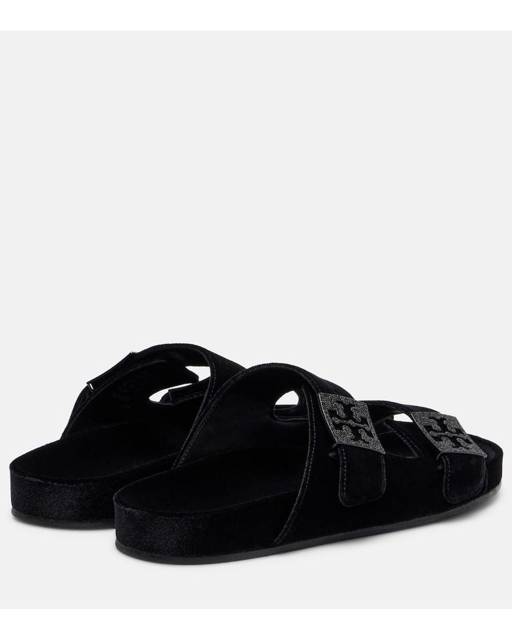 Tory Burch Black Mellow Pavé Sandal