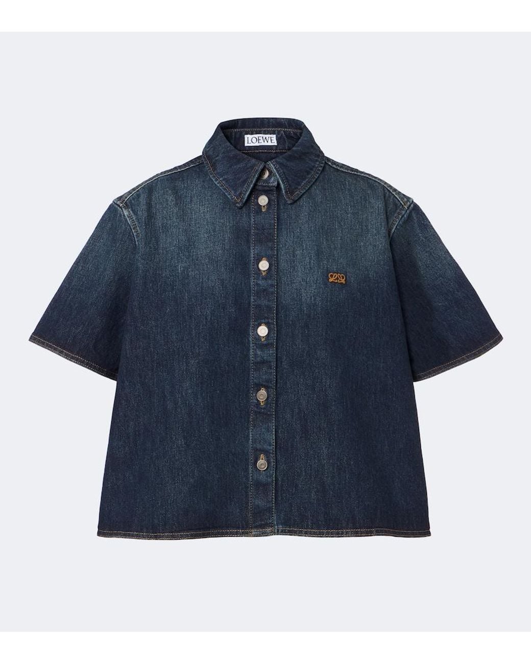 Loewe Blue Double L Denim Shirt