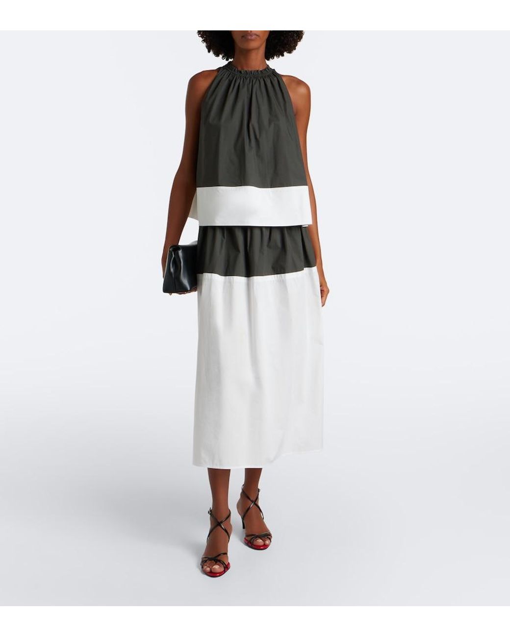Proenza Schouler Black Label Esme Cotton Poplin Top