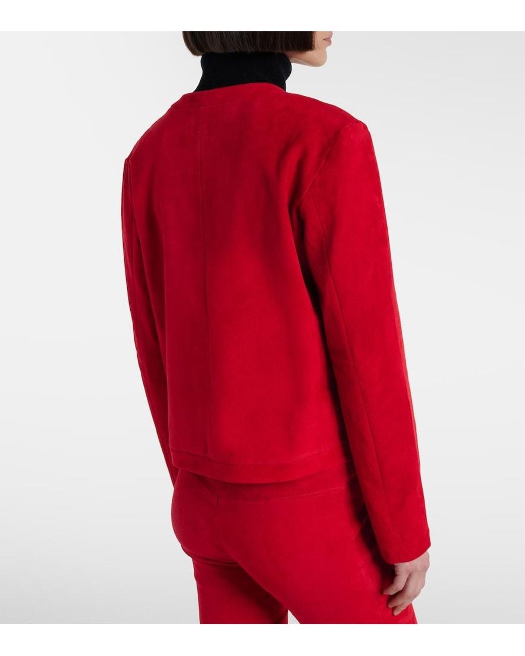 Stouls Red Gabrielle Suede Jacket