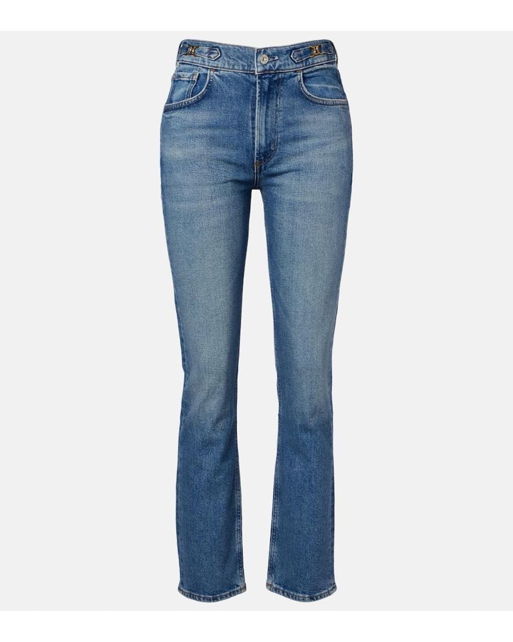 Citizens of Humanity Blue Blaine High-Rise Straight Jeans