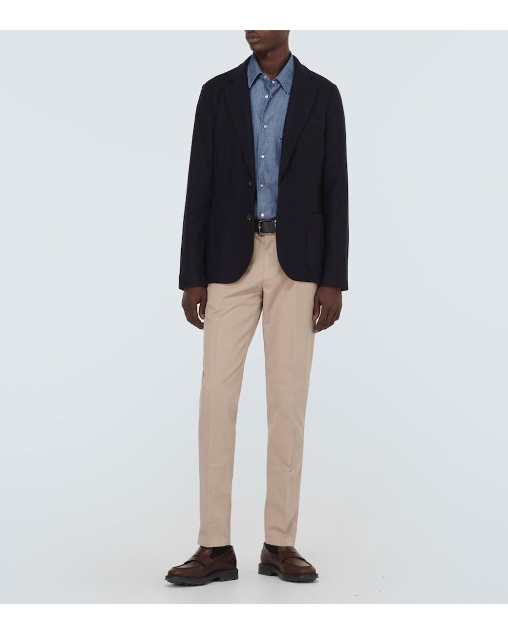 Loro Piana Blue Thomas Denim Shirt for men