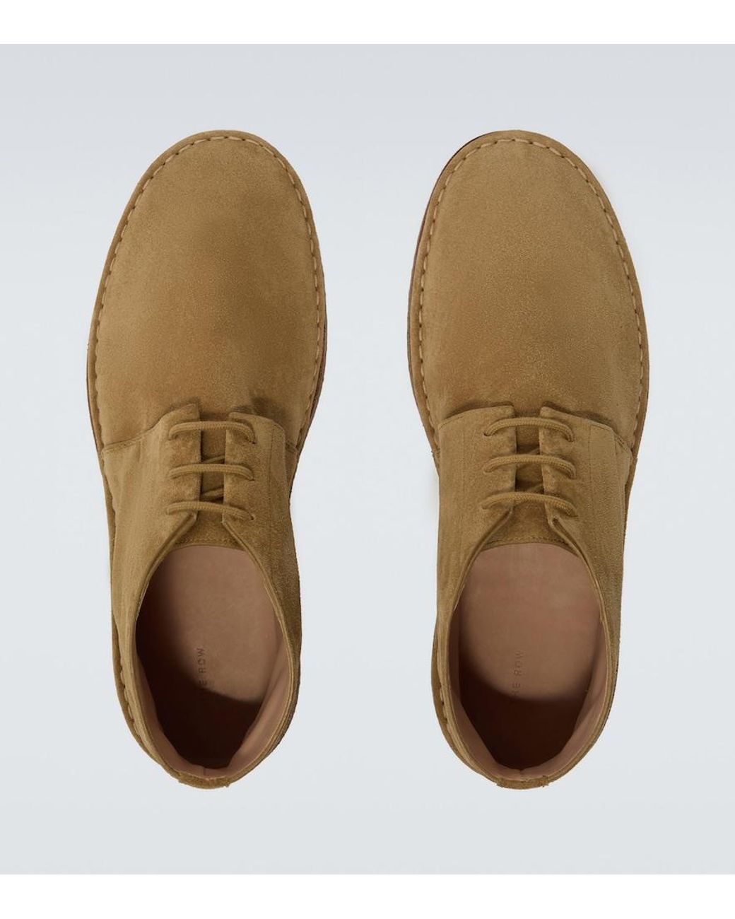 The Row Natural Nicola Suede Desert Boots for men