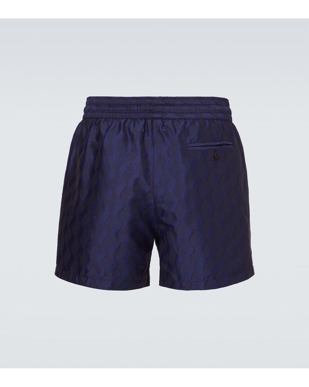 Frescobol Carioca Blue Rio Jacquard Swim Trunks for men