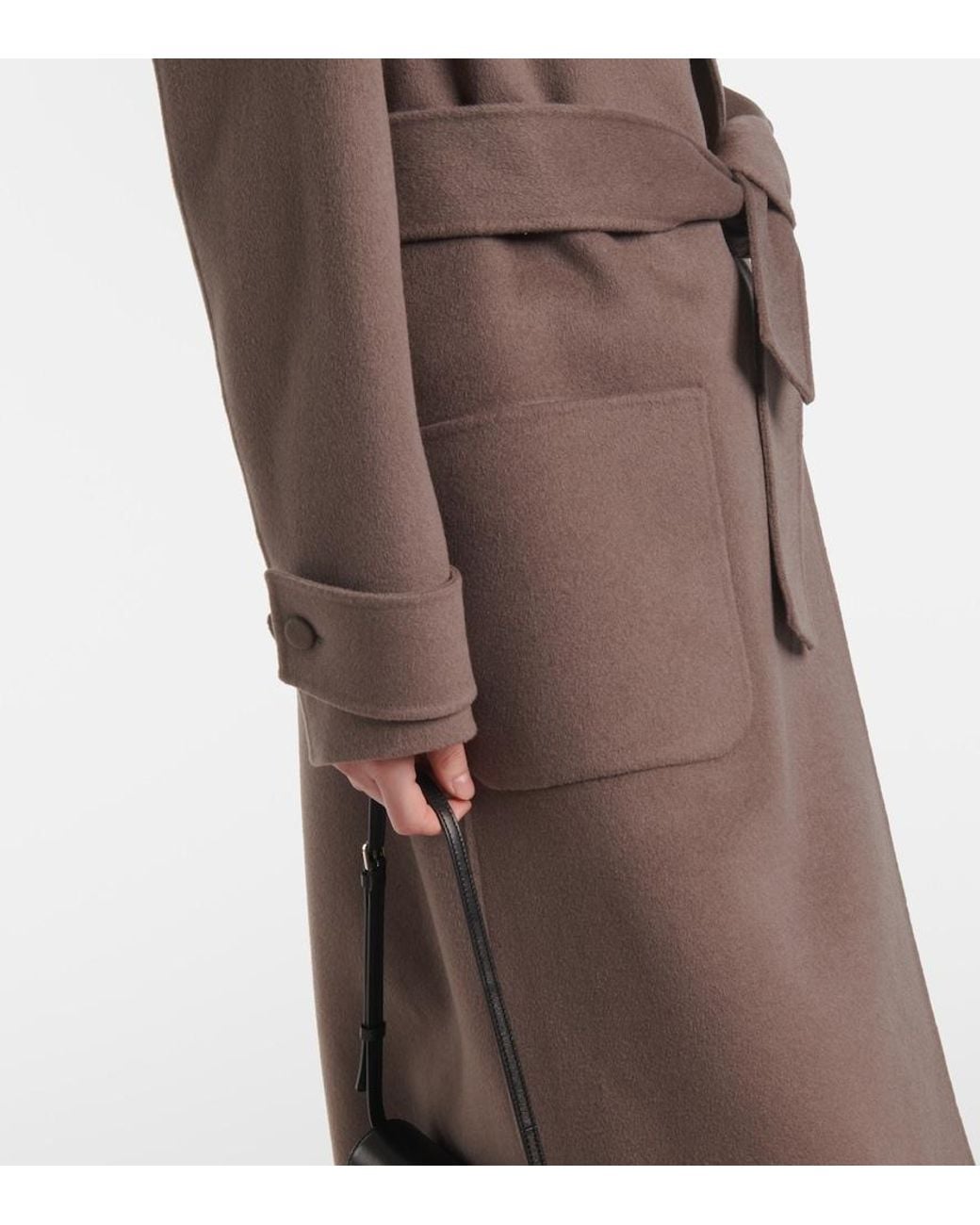 Joseph Brown Arline Wool And Cashmere Coat