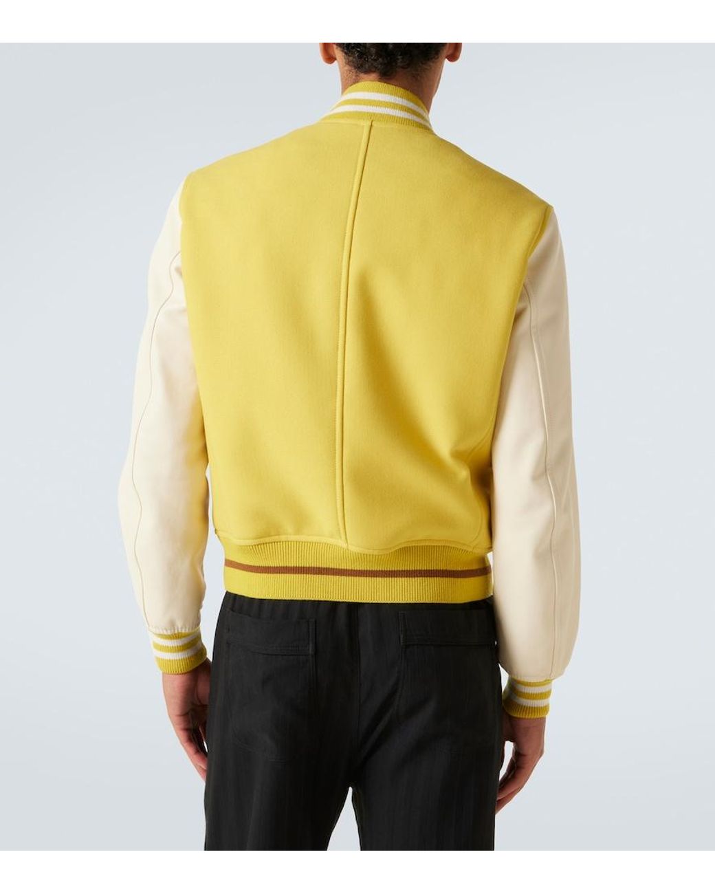 Tom Ford Yellow Apos;S Varsity Bomber Jacket for men