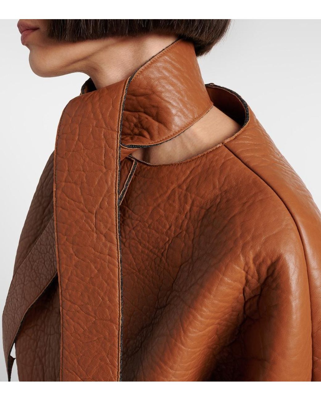 Prada Brown Lederjacke
