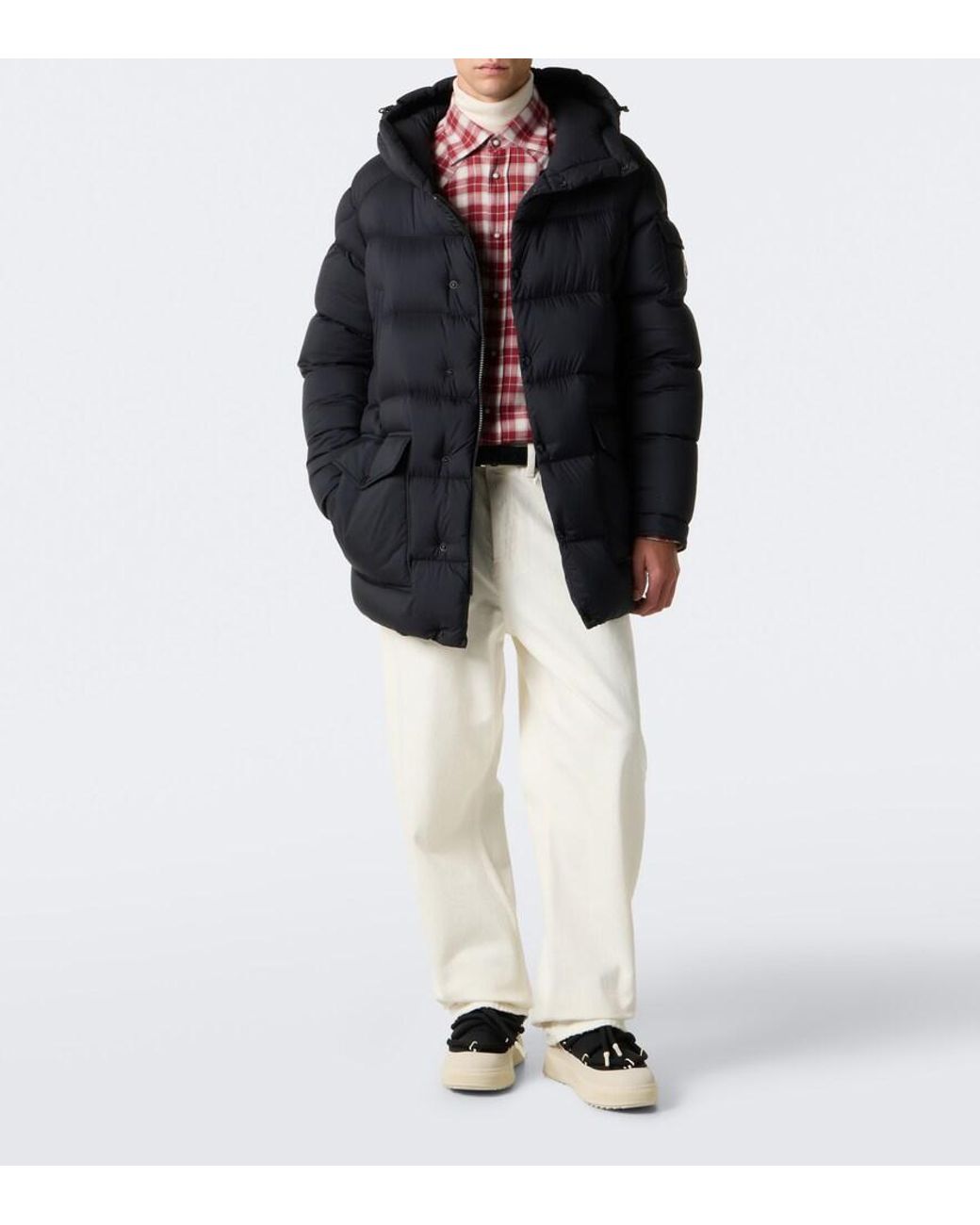 Moncler Black Altive Mid Snow Boots for men