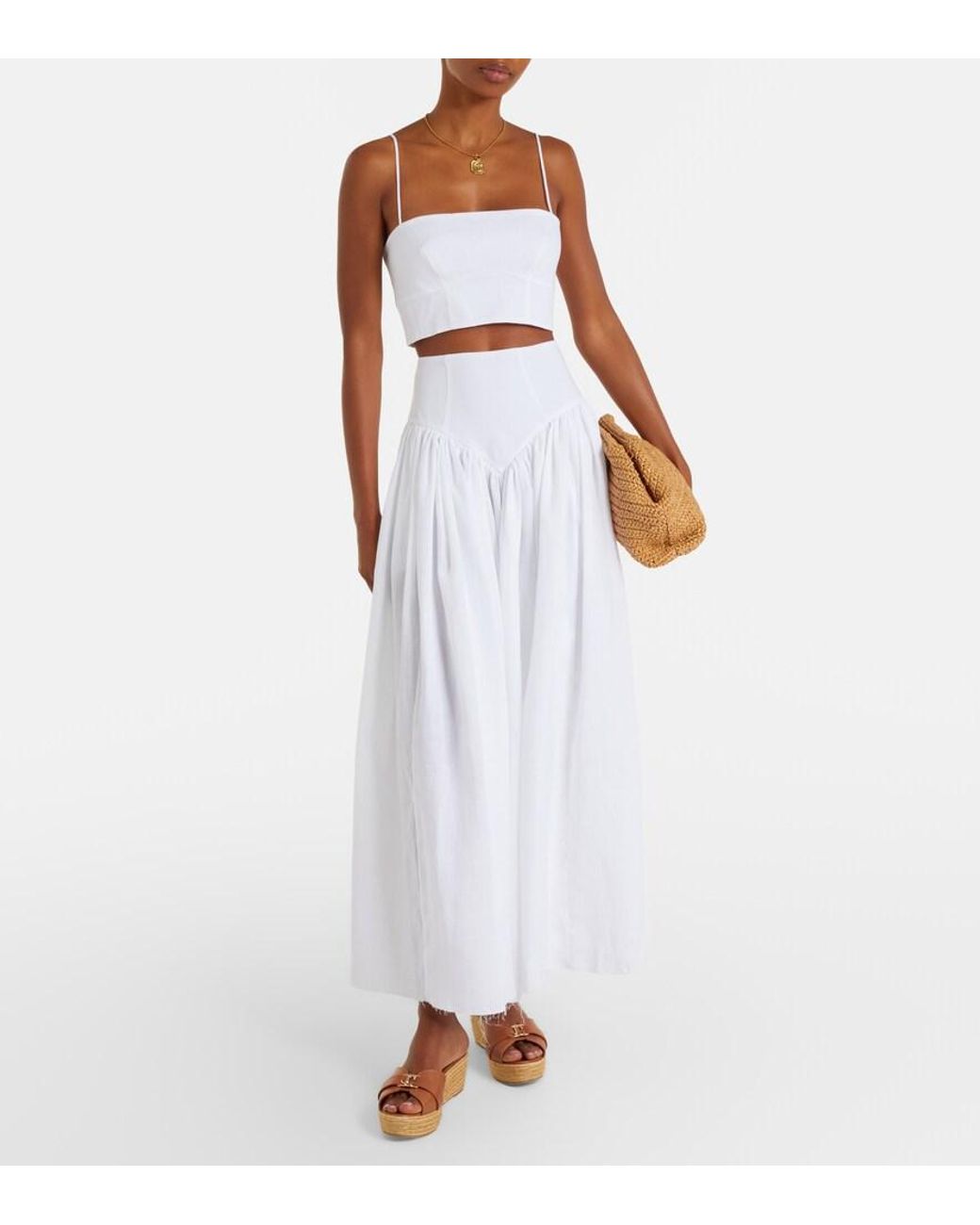 Jimmy Choo Brown Leda Leather Espadrille Wedges