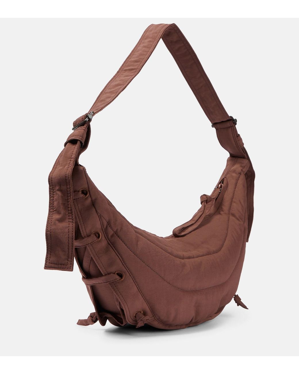 Lemaire Soft Game Nylon Canvas Shoulder Bag in Brown | Lyst