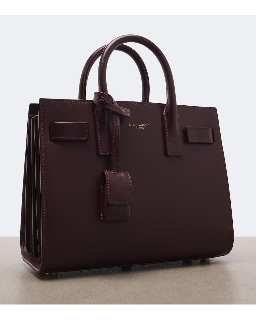 Saint Laurent Red Sac De Jour Small Leather Top-Handle Bag