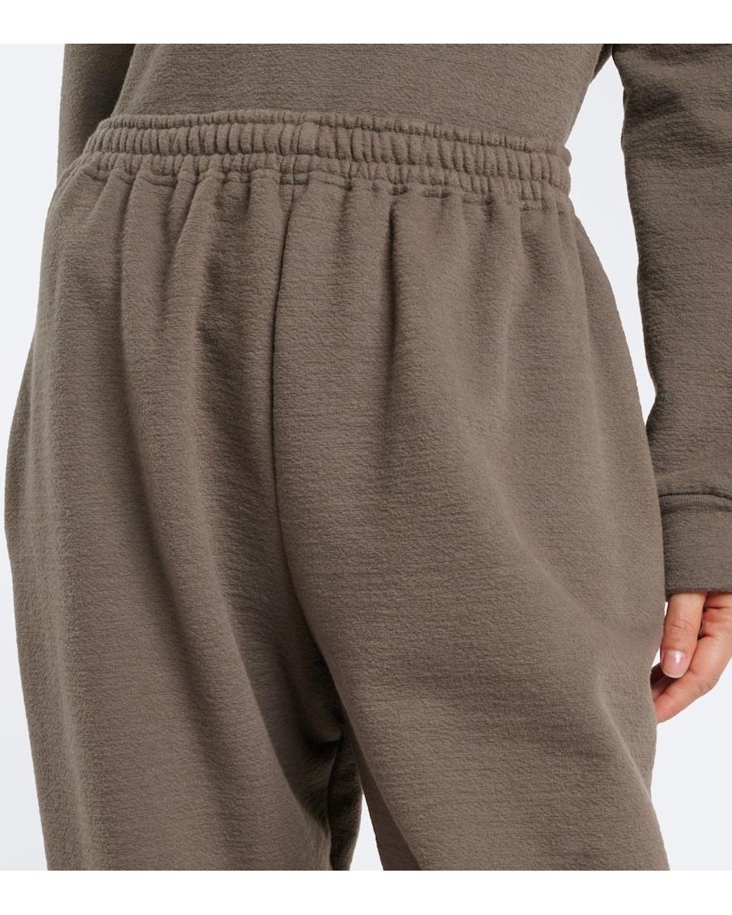 Magda Butrym Brown Cotton-Blend Sweatpants