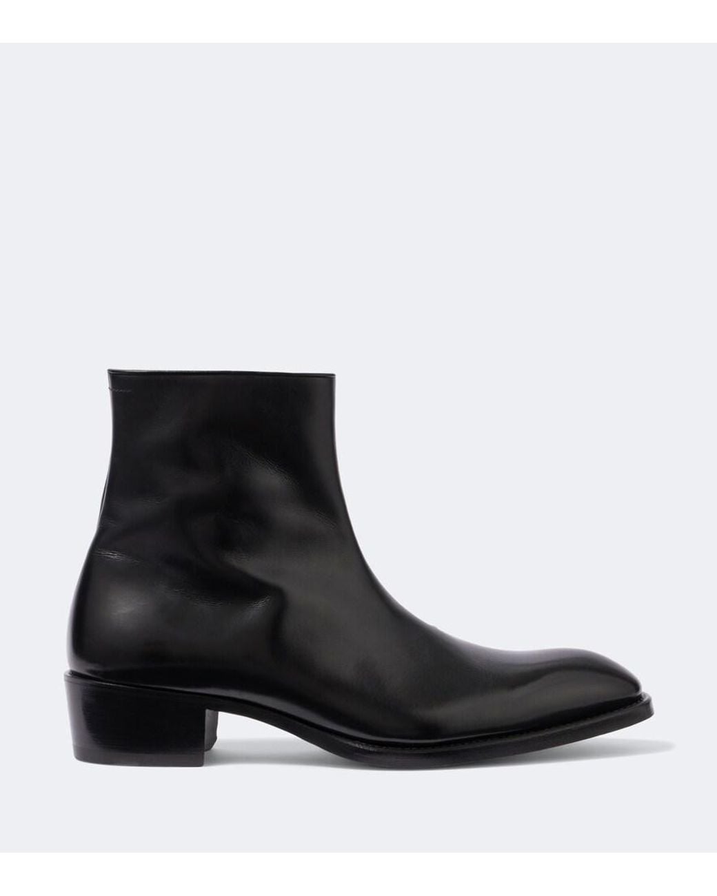 Tom Ford Black Vincent Leather Ankle Boots for men
