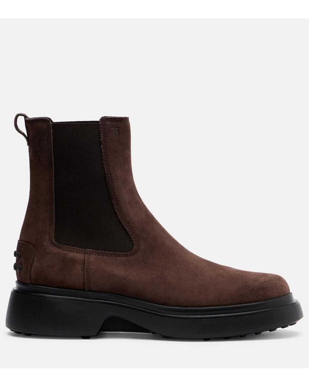 Tod's Brown Suede Chelsea Boots