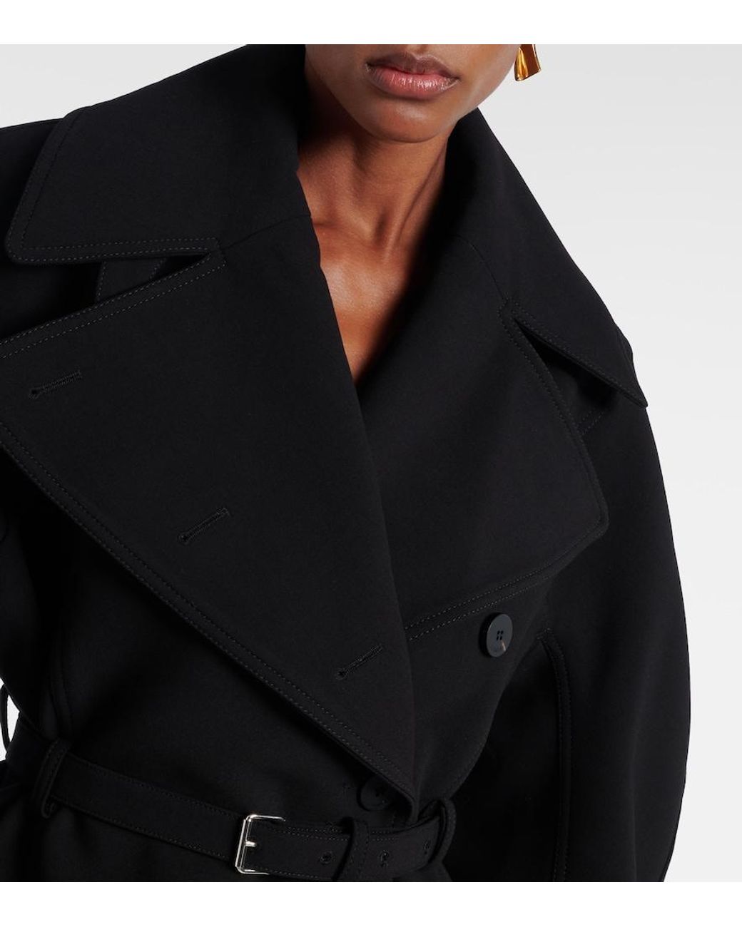 Jacquemus Black Belted Trench Coat