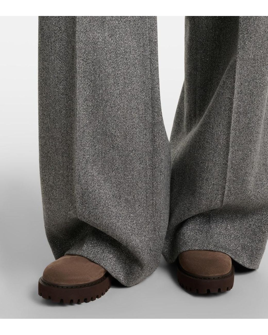 Brunello Cucinelli Brown Monili Suede Chelsea Boots