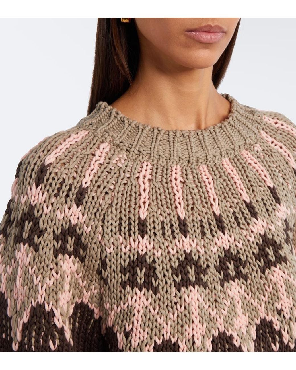 Altuzarra Multicolor Marty Fair Isle Cotton Sweater
