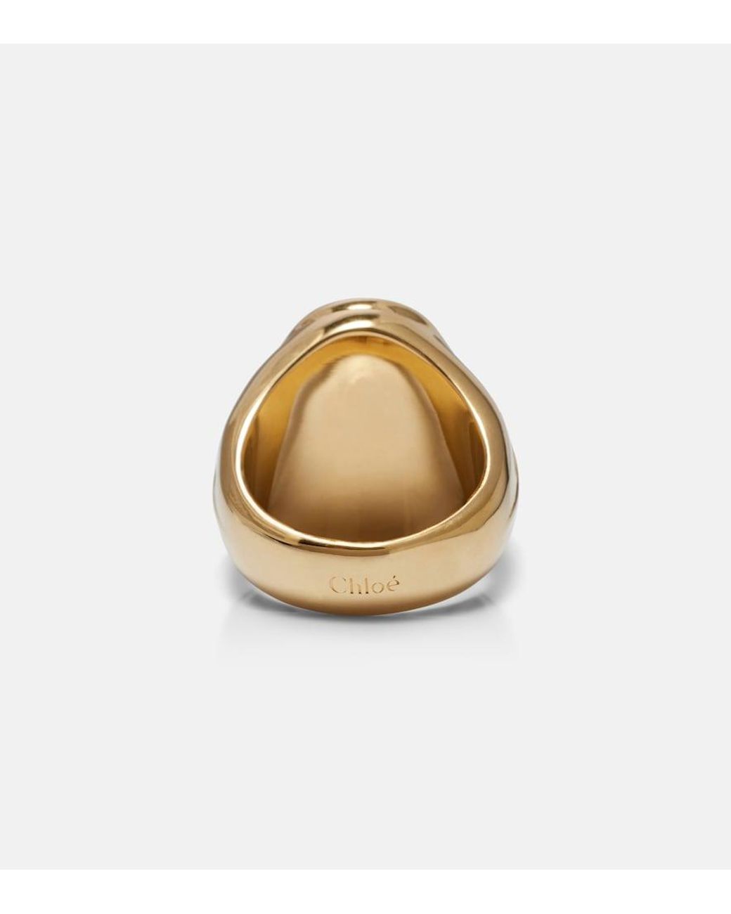 Chloé Metallic Oversized Ring
