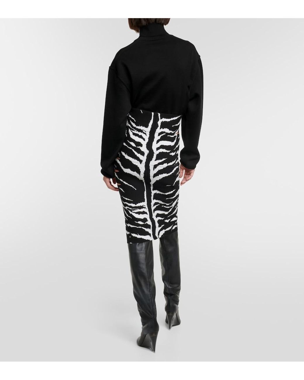 Alaïa Black Midi Skirts