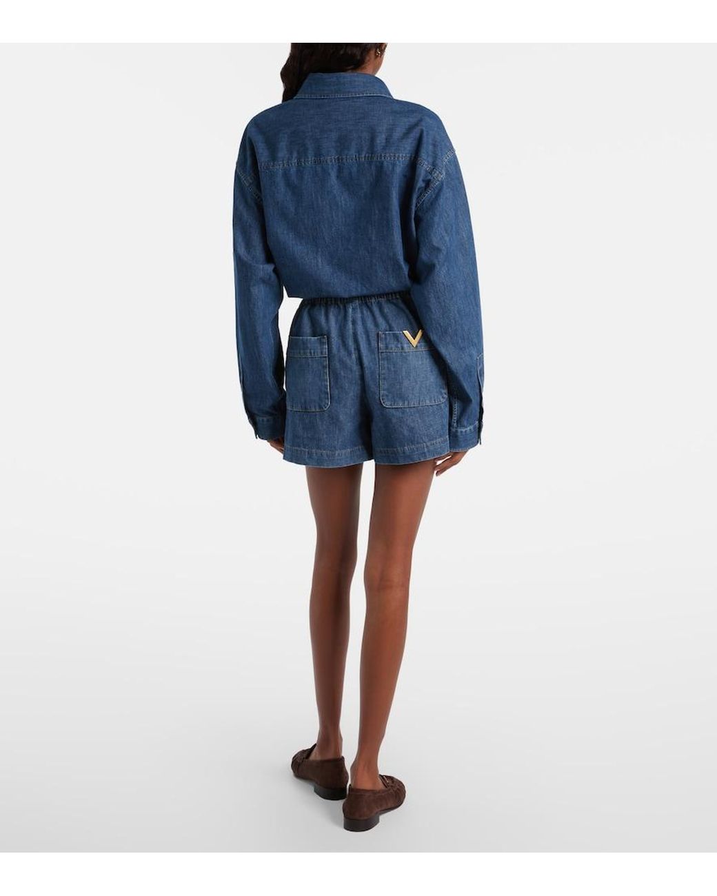 Valentino Garavani Blue Denim Shorts