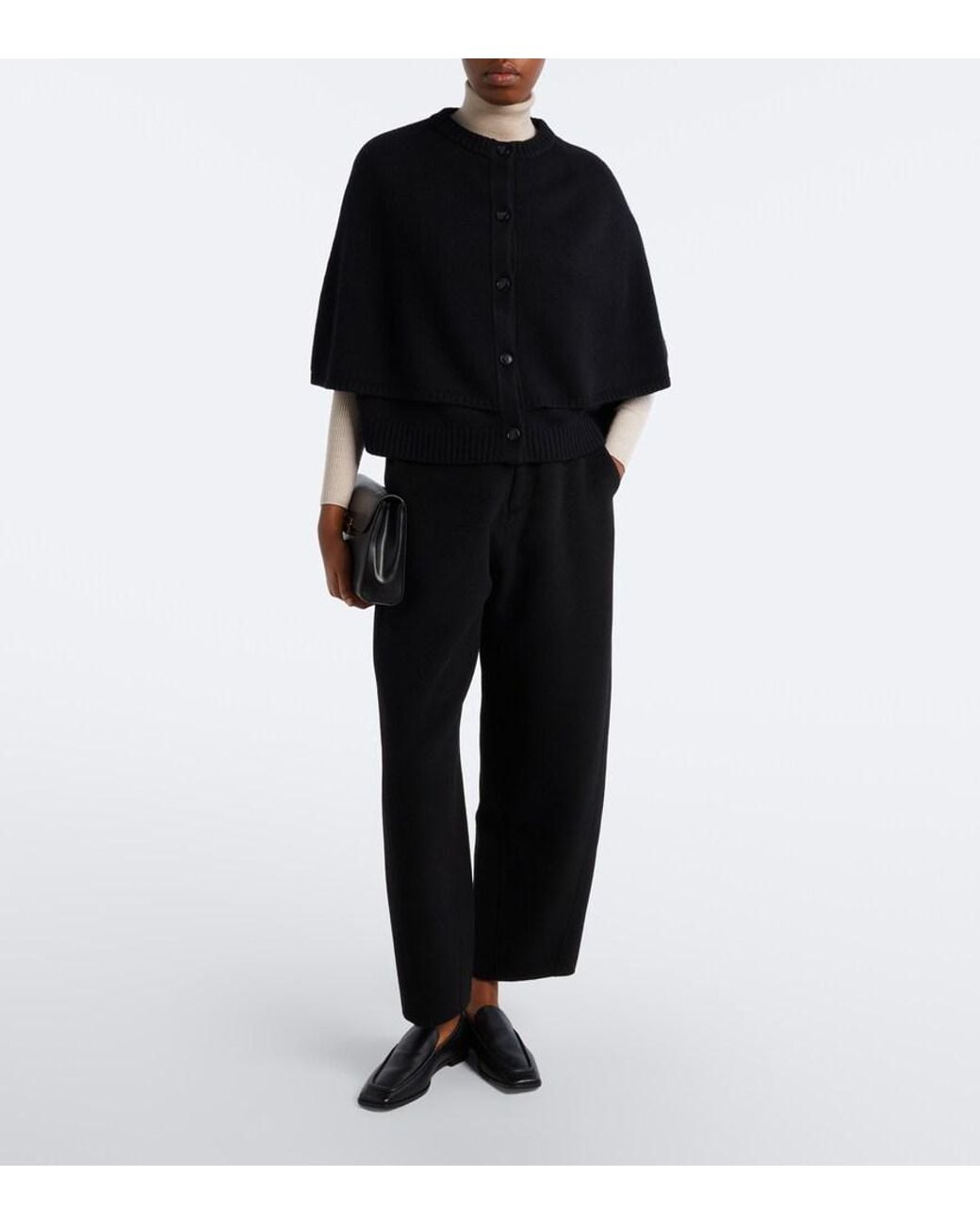 Lisa Yang Black Quinnie Cashmere Cape