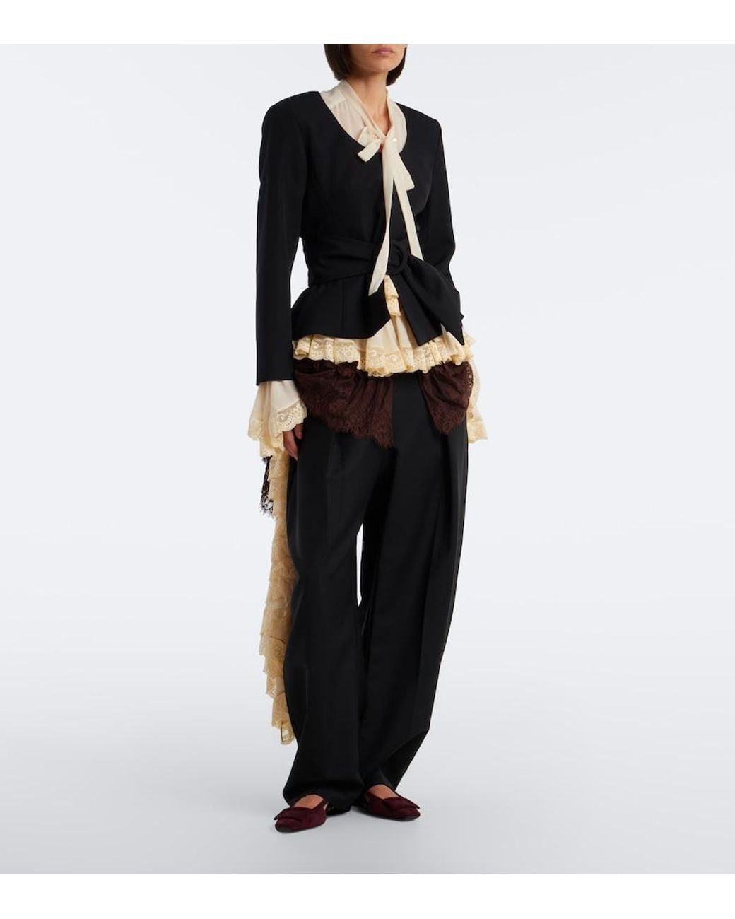 Roger Vivier Brown Belle Vivier Suede Slingback Flats