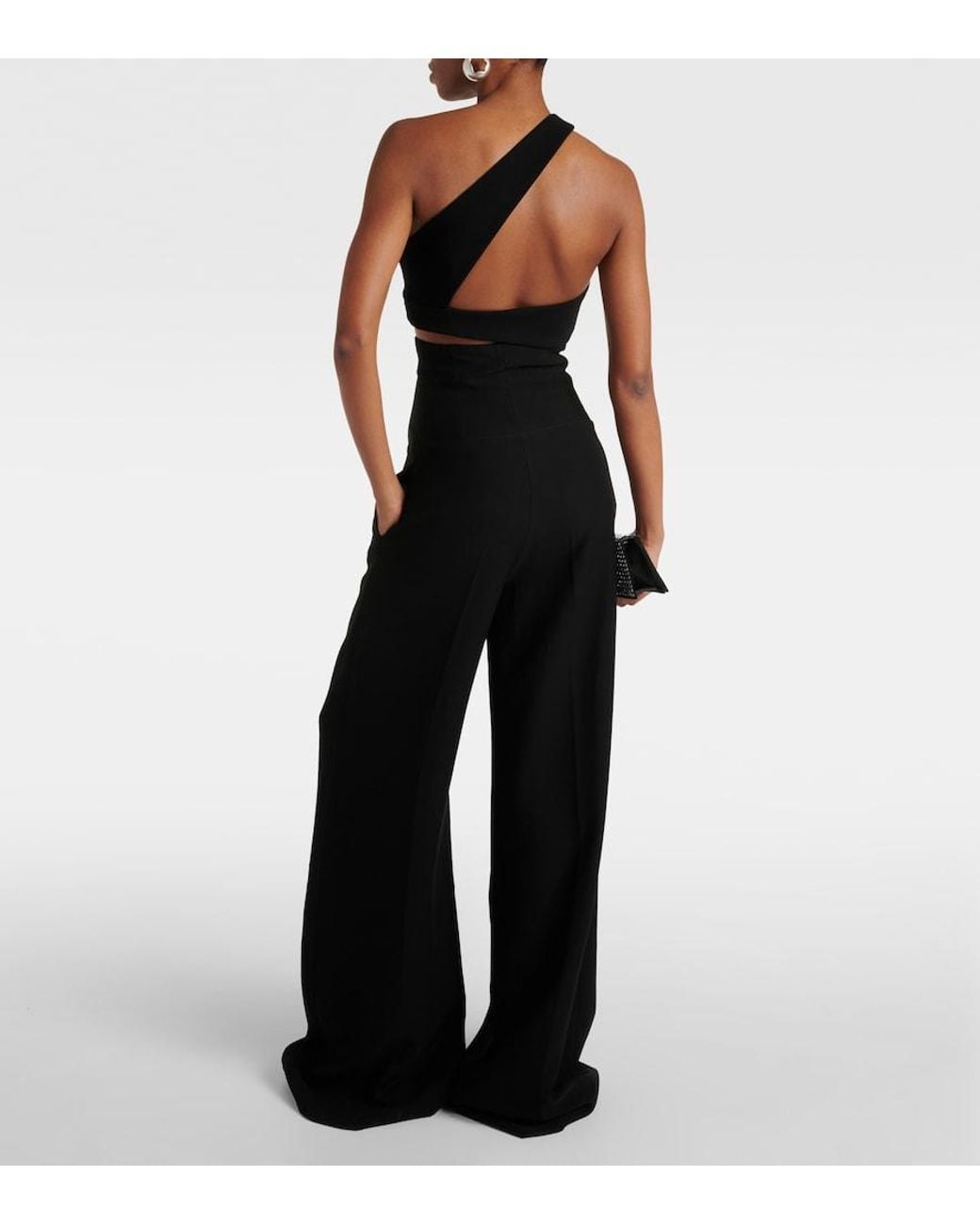 Monot Black Asymmetric Bra Top