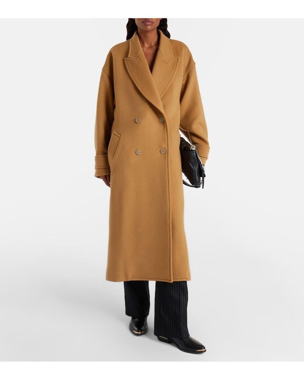 Isabel Marant Natural Winry Wool And Cashmere-Blend Coat