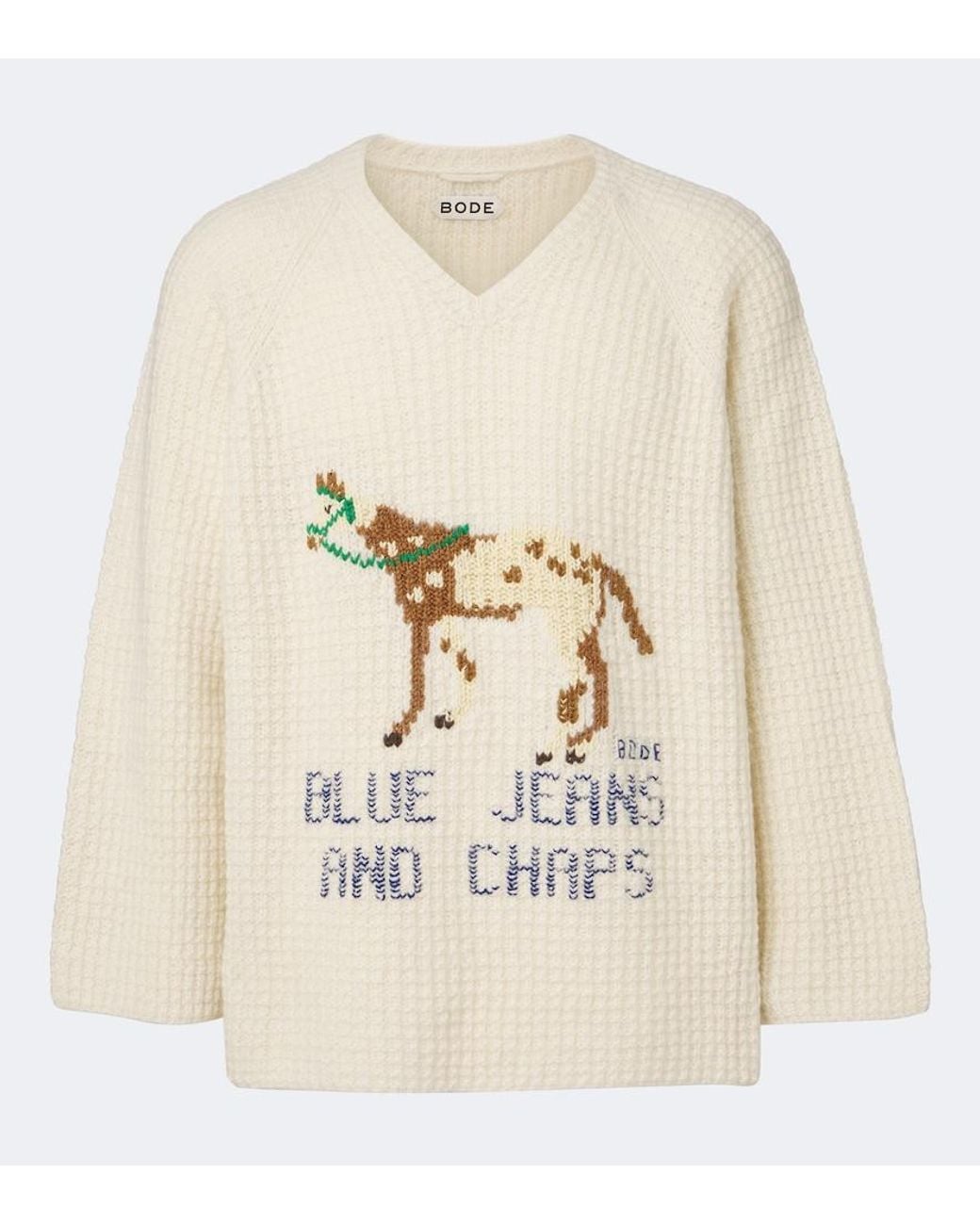 Pullover Show di Bode in Natural da Uomo