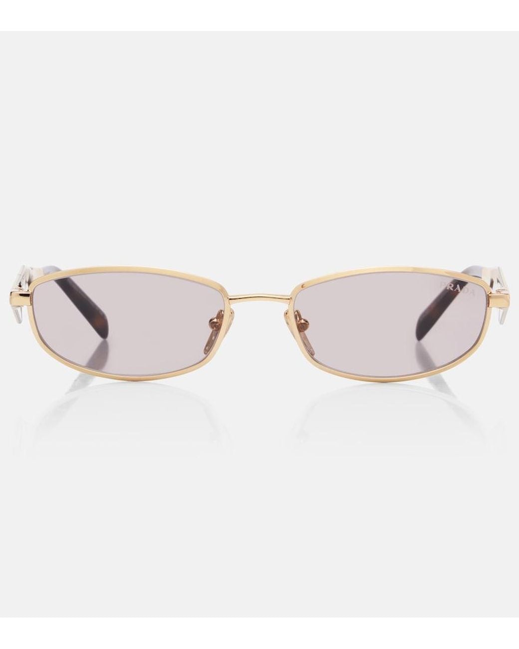 Prada Pink Cartiglio Oval Sunglasses