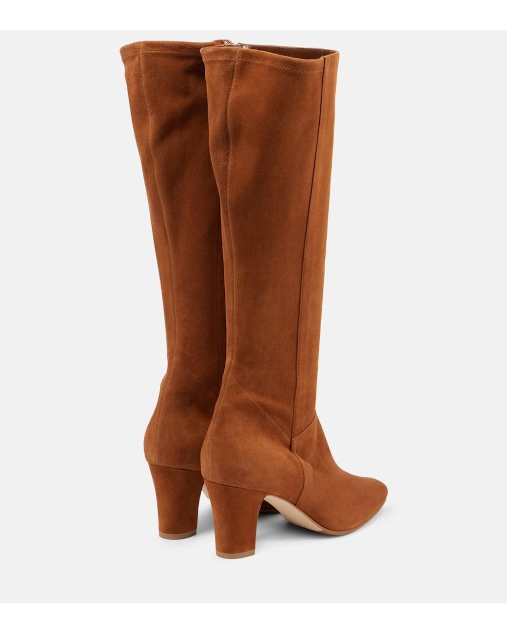 Manolo Blahnik Brown Pitana Suede Knee-High Boots